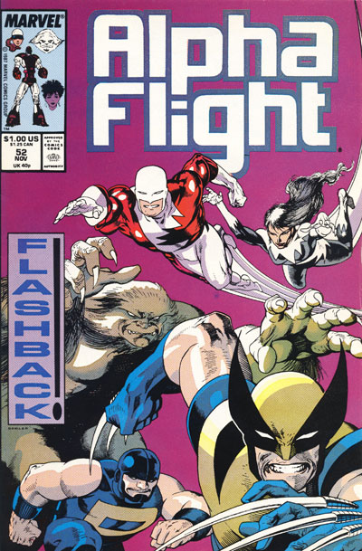 Wolverine Covers: Alpha Flight #52