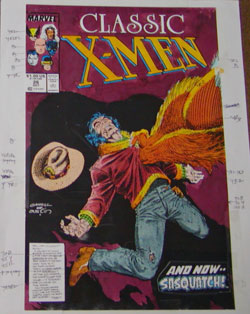 Color guide for Classic X-Men #26