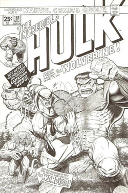 Incredible Hulk #181 cover by Arthur Adams