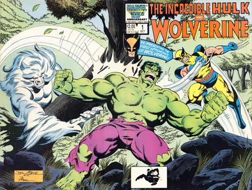 Incredible Hulk and Wolverine cover