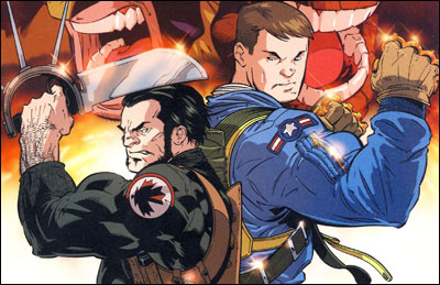 secret agent Logan with Ben Grimm