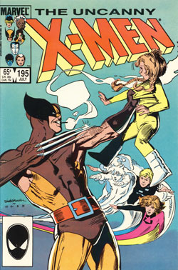 Uncanny X-Men #195 cover