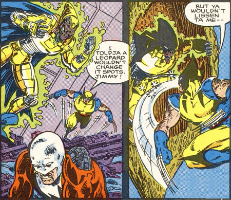 Wolverine fighting Bedlam