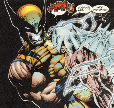 Wolverine gutting Vindicator