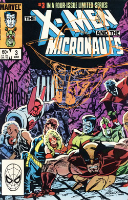 X-Men vs. Micronauts #3 cover